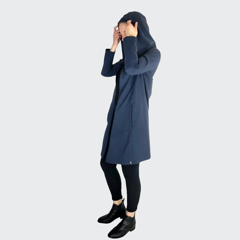 Kapuzenmantel SWEAT navy