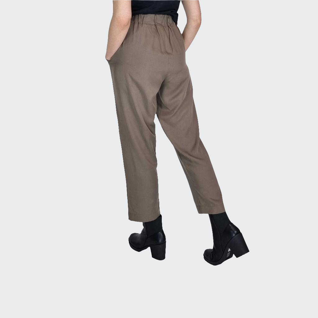 Hose BUNDFALTEN HIGH WAIST Tencel™ nougat