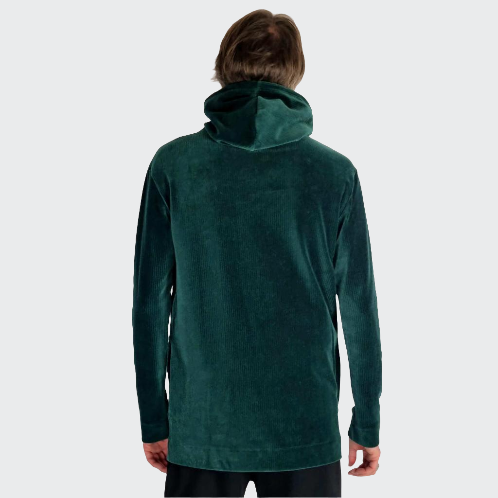 Hoodie LONG Nickicord grün