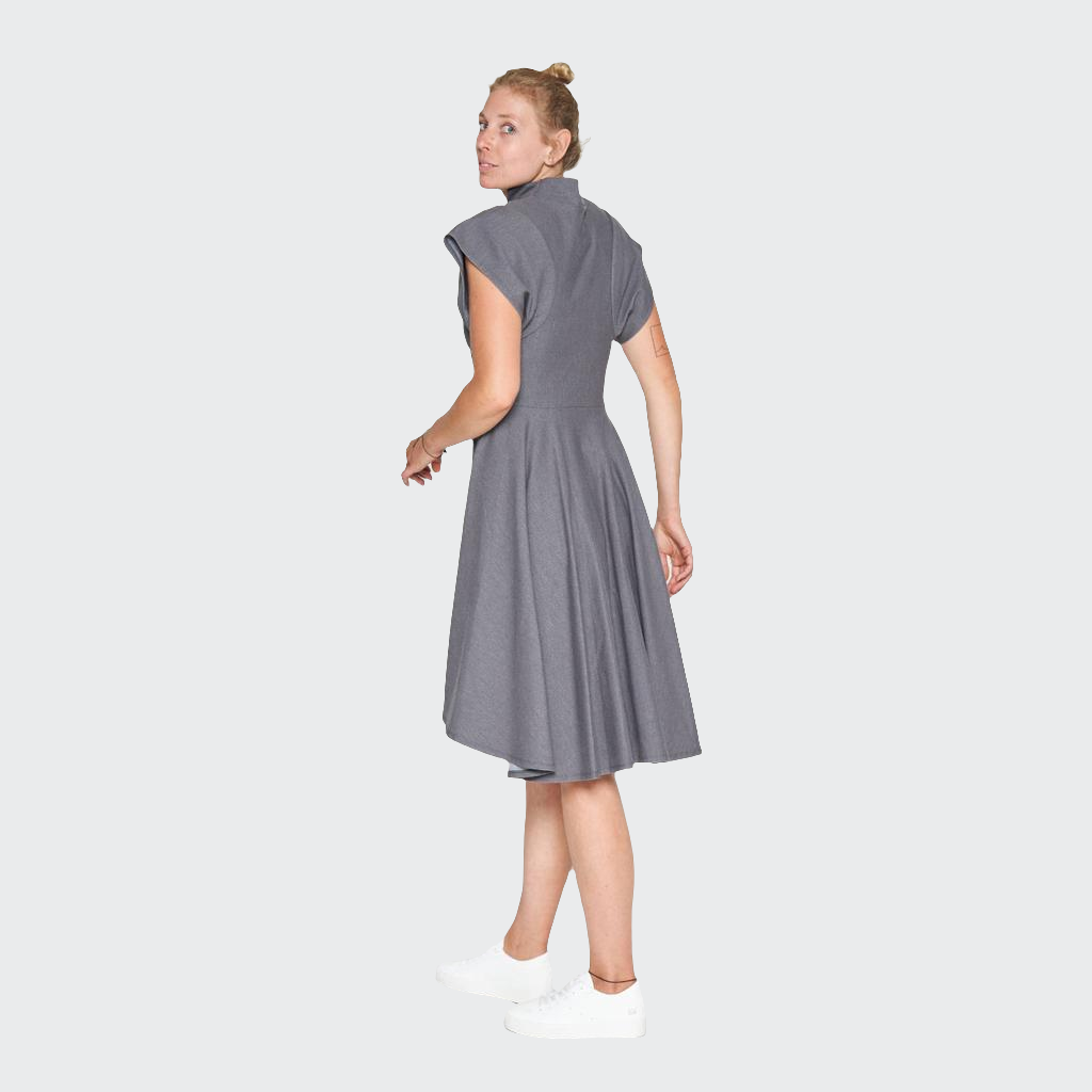 Kleid SWING Denim Stretch grau