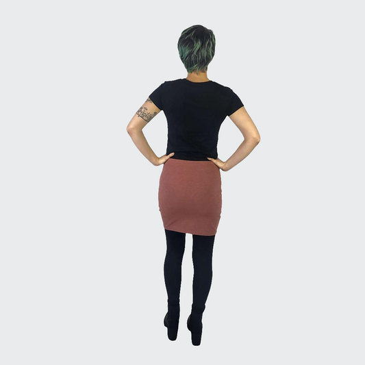 Minirock JERSEY RECYCELT rose