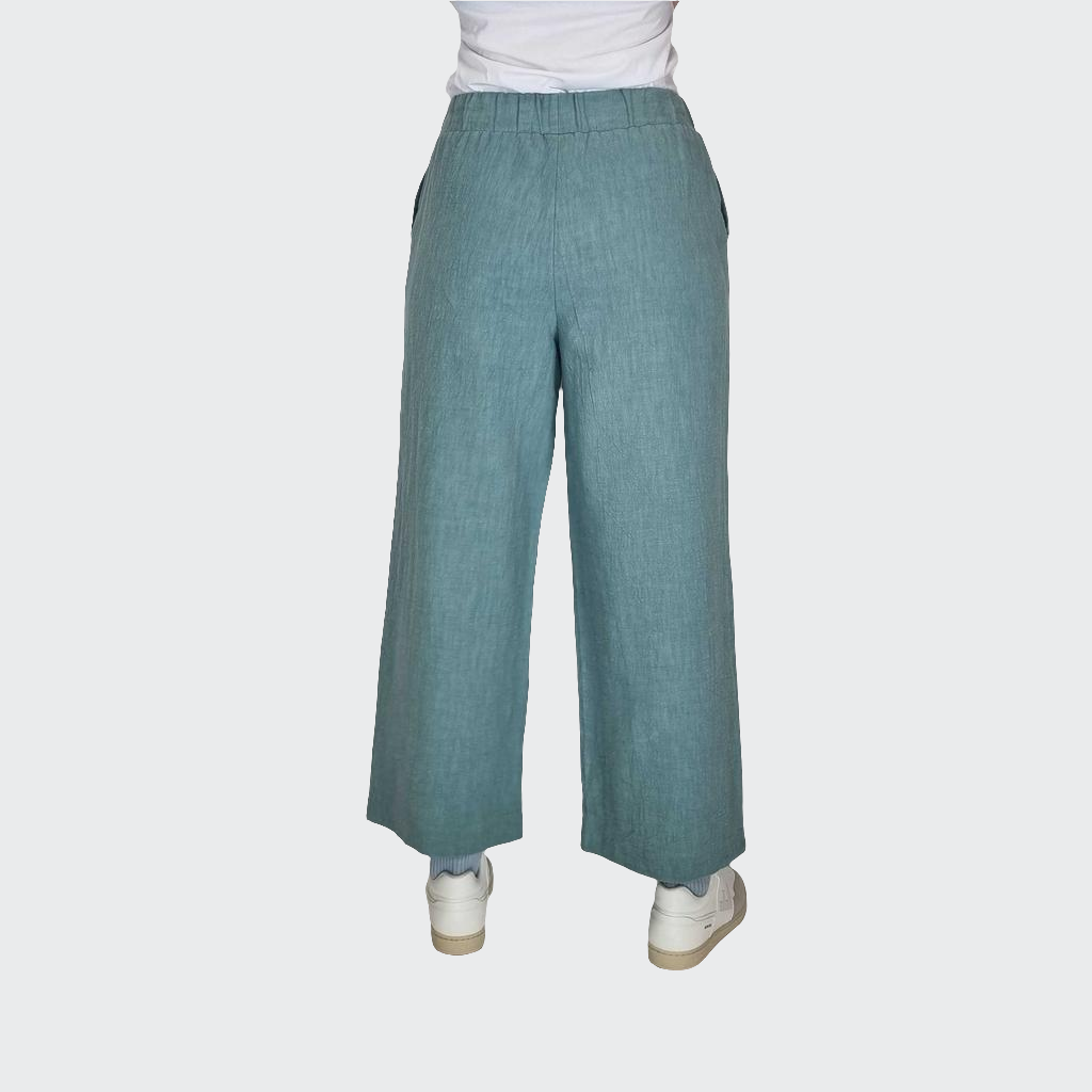 Hose WIDE Leinen mint