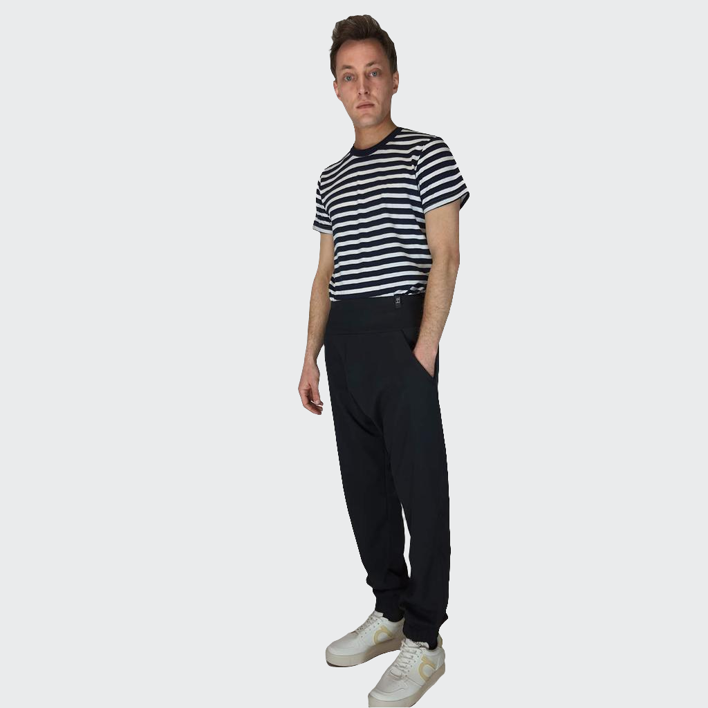 Hose BAGGY Bambusviskose schwarz
