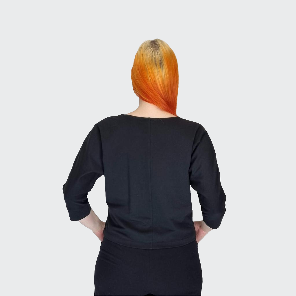 Shirt FLEDERMAUS French Terry schwarz