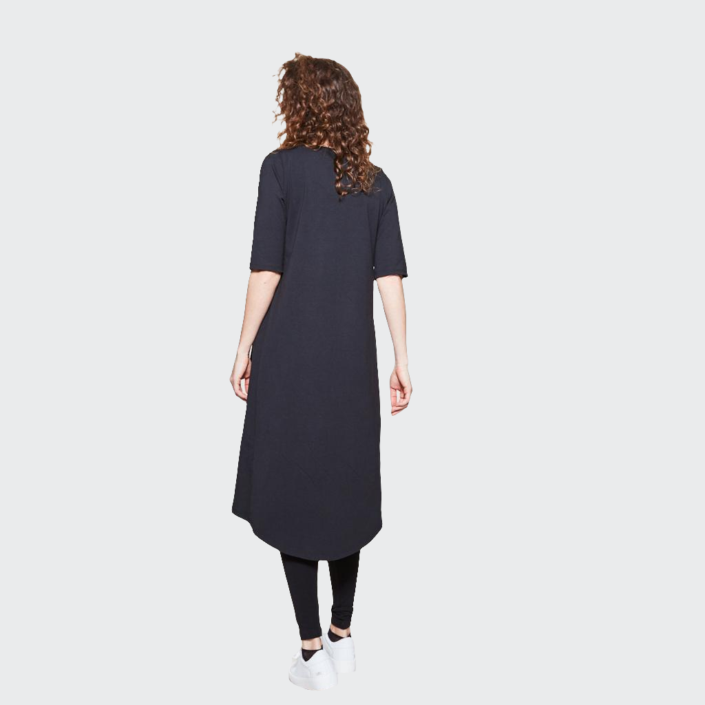 Kleid MIDI Jersey schwarz