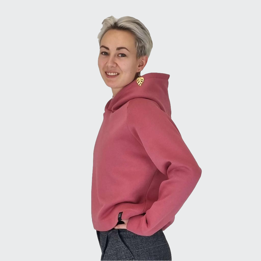 Hoodie BOXY Heavy Sweat rosewood