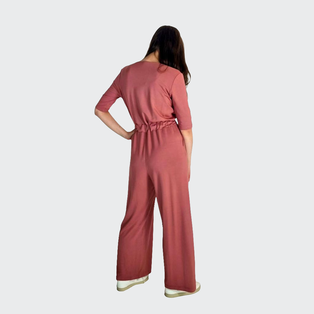 Jumpsuit WIDE Bambus-Viskosejersey desert rose