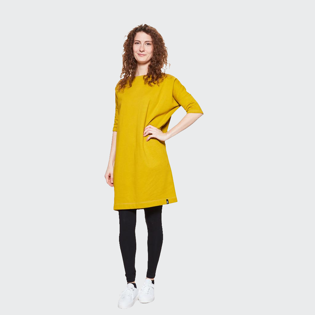 Longshirt mit 1/2-Arm OVERSIZED Sweat dijongelb
