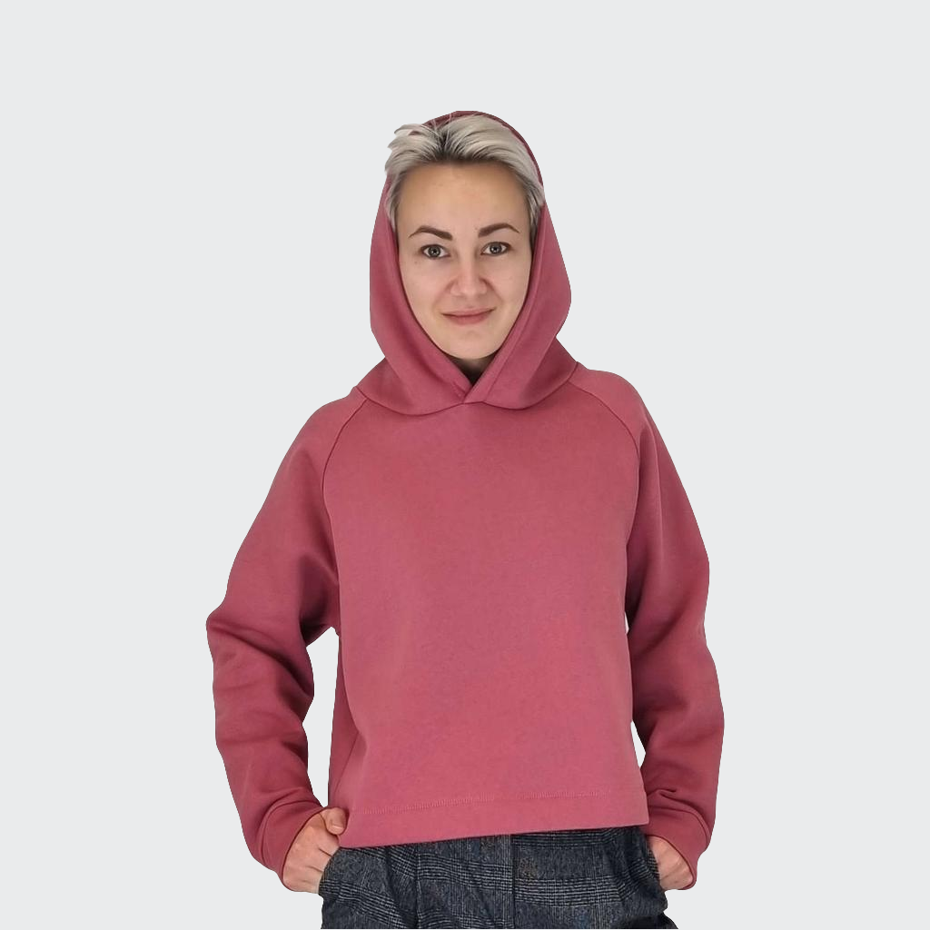 Hoodie BOXY Heavy Sweat rosewood