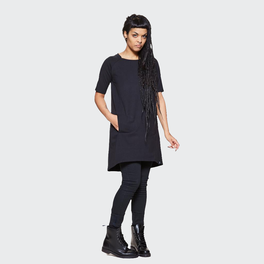 Kleid A-LINIE Jersey schwarz
