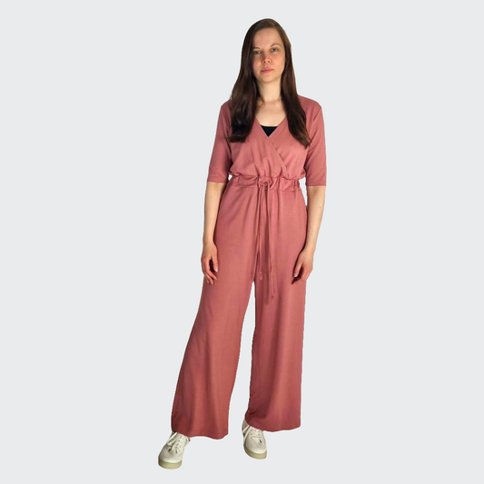 Jumpsuit WIDE Bambus-Viskosejersey desert rose
