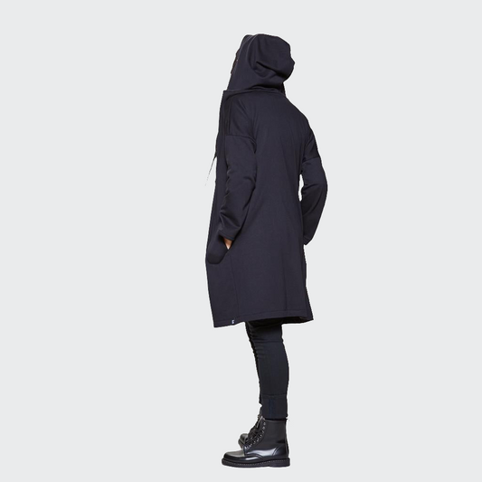 Kapuzenmantel SWEAT schwarz