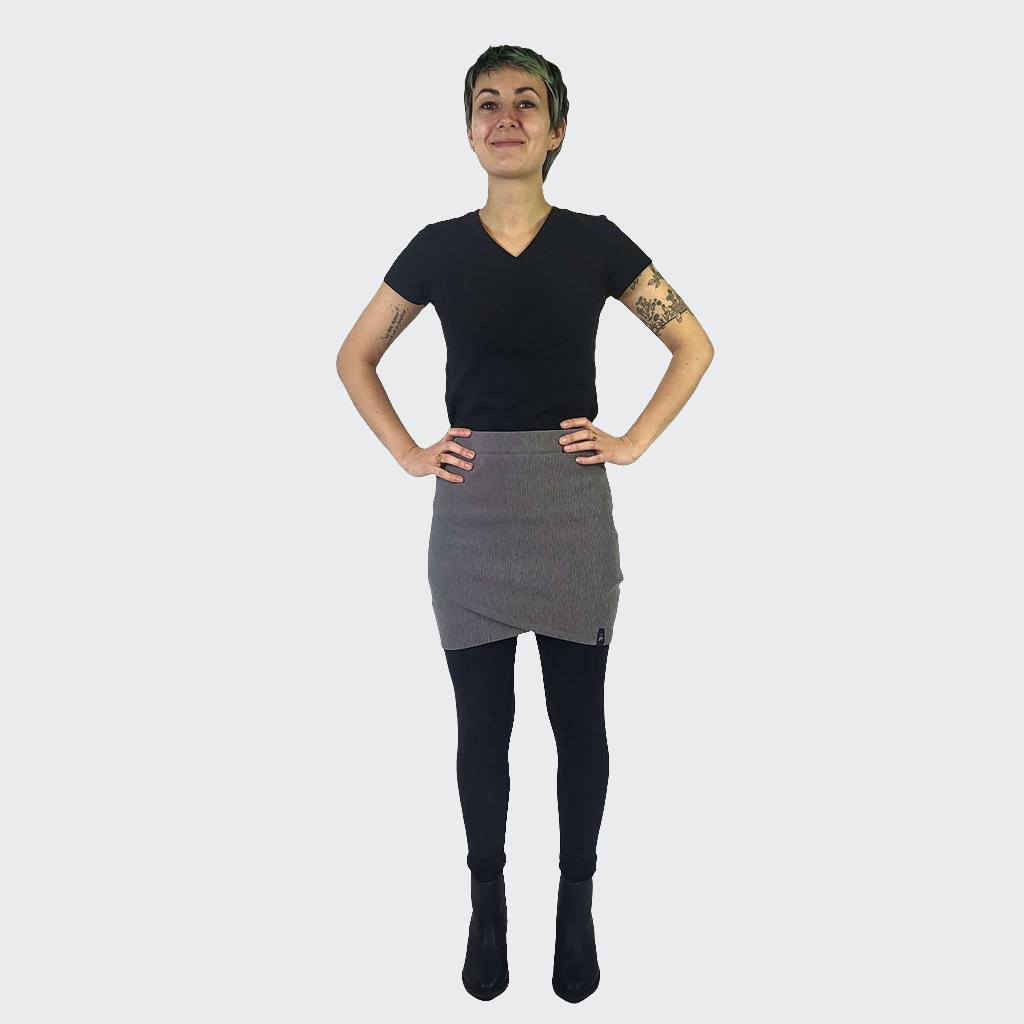 Minirock RIPP STRETCH anthrazit
