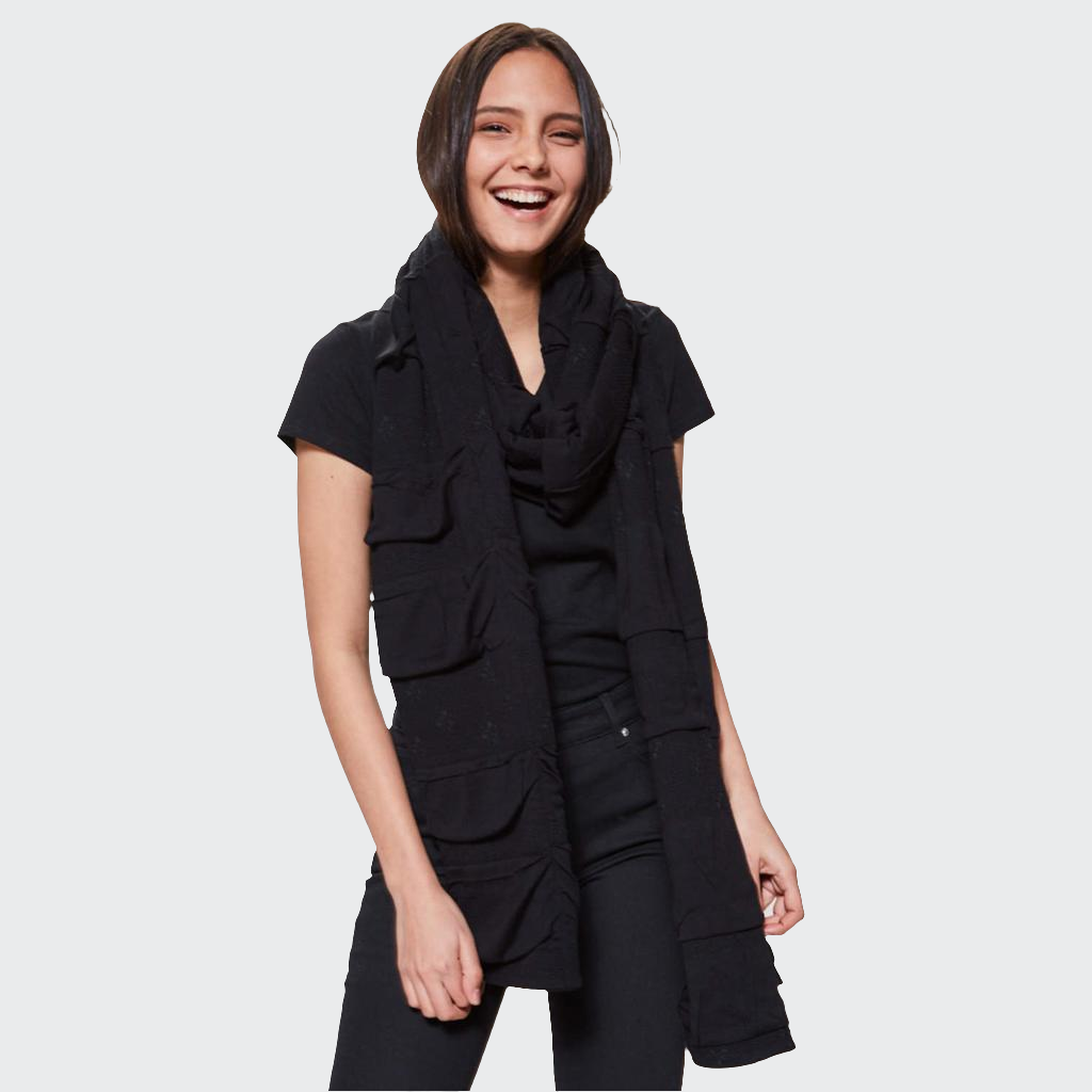 Maxischal UPCYCLING schwarz