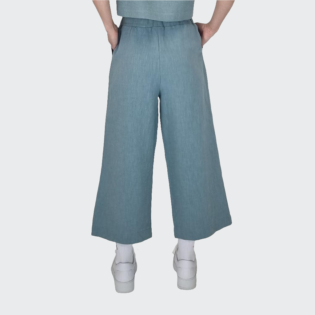 Hose CULOTTE Leinen mint