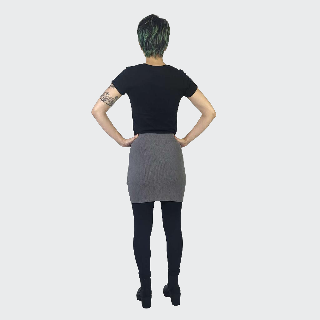 Minirock RIPP STRETCH anthrazit