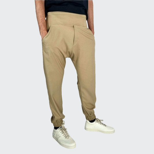 Hose BAGGY Bambusviskose camel