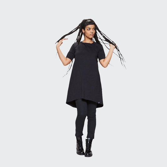 Kleid A-LINIE Jersey schwarz