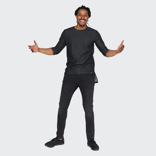 Shirt VOKUHILA Denim Stretch schwarz