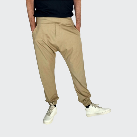 Hose BAGGY Bambusviskose camel