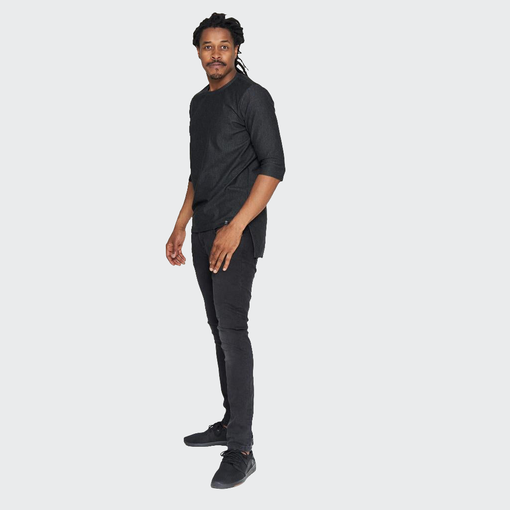 Shirt VOKUHILA Denim Stretch schwarz