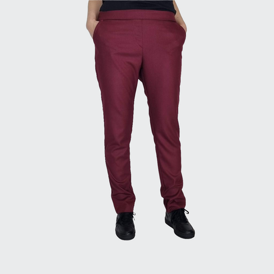 Hose SLIM Bambusviscose berry