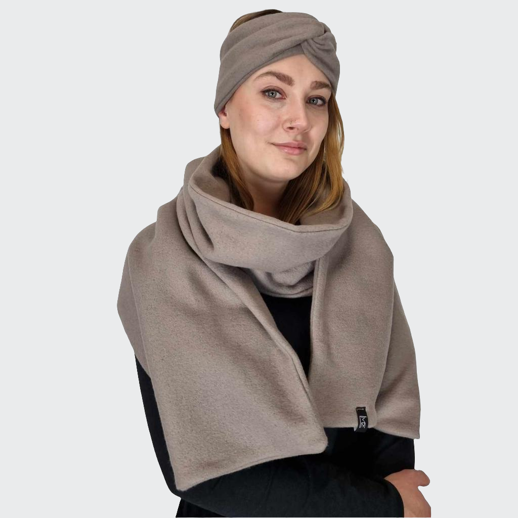 Maxischal BIO-BAUMWOLLFLEECE greige