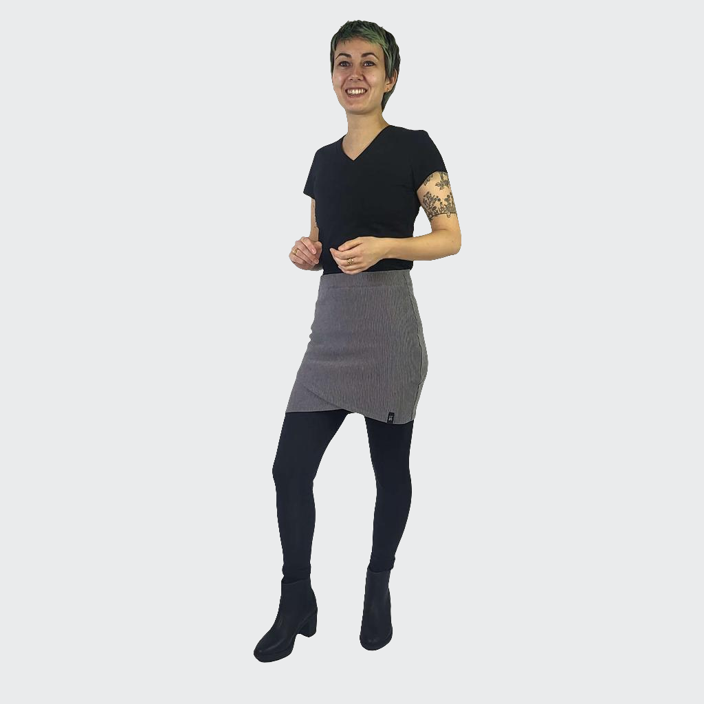 Minirock RIPP STRETCH anthrazit