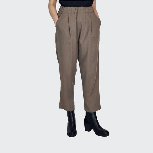 Hose BUNDFALTEN HIGH WAIST Tencel™ nougat