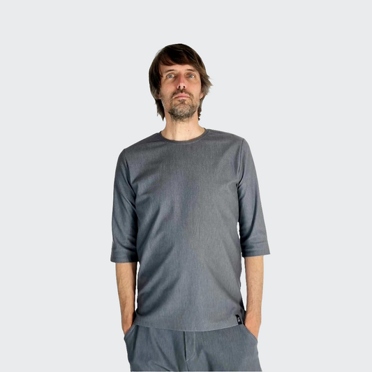 Shirt VOKUHILA Denim Stretch grau