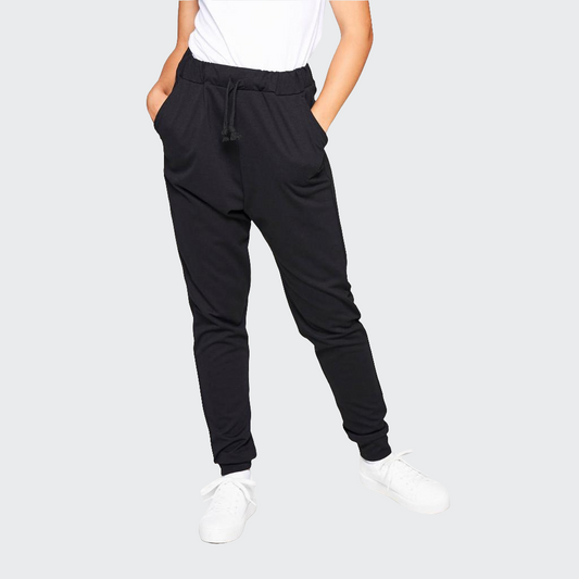 Jogginghose SLIM HIGH WAIST French Terry schwarz