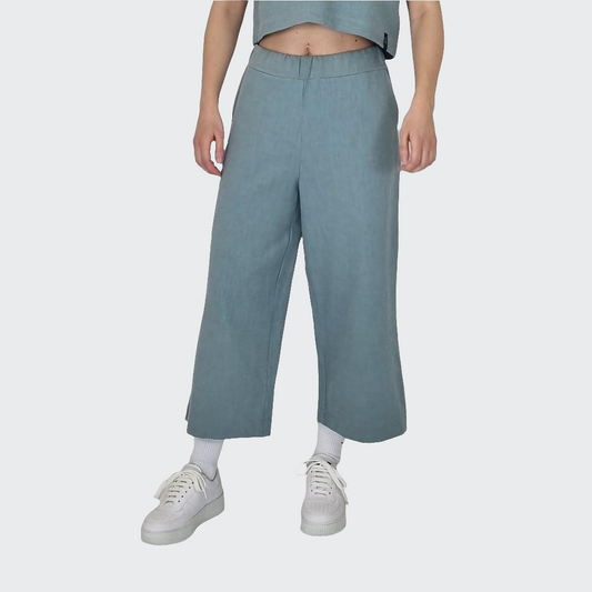 Hose CULOTTE Leinen mint