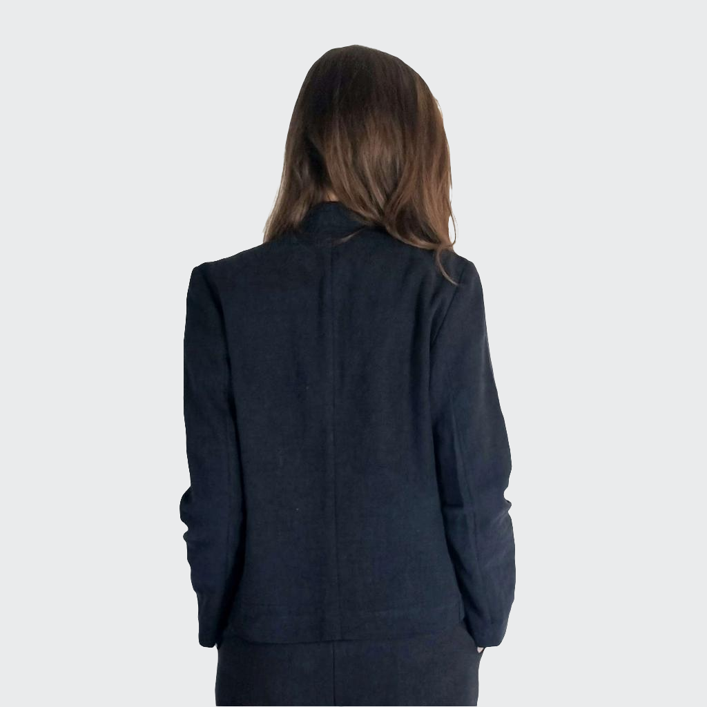 Blazer LEINEN schwarz