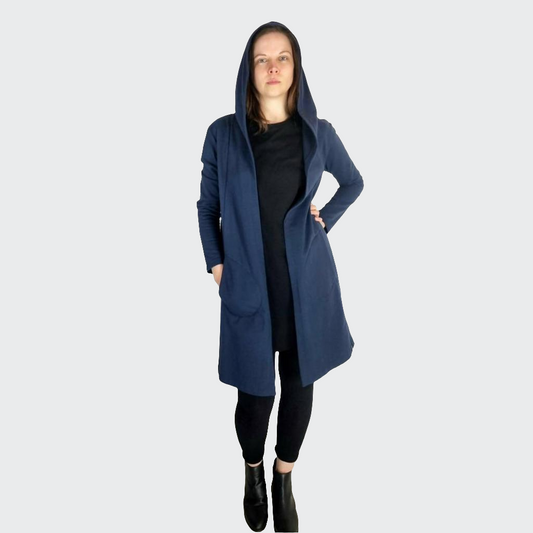 Kapuzenmantel SWEAT navy
