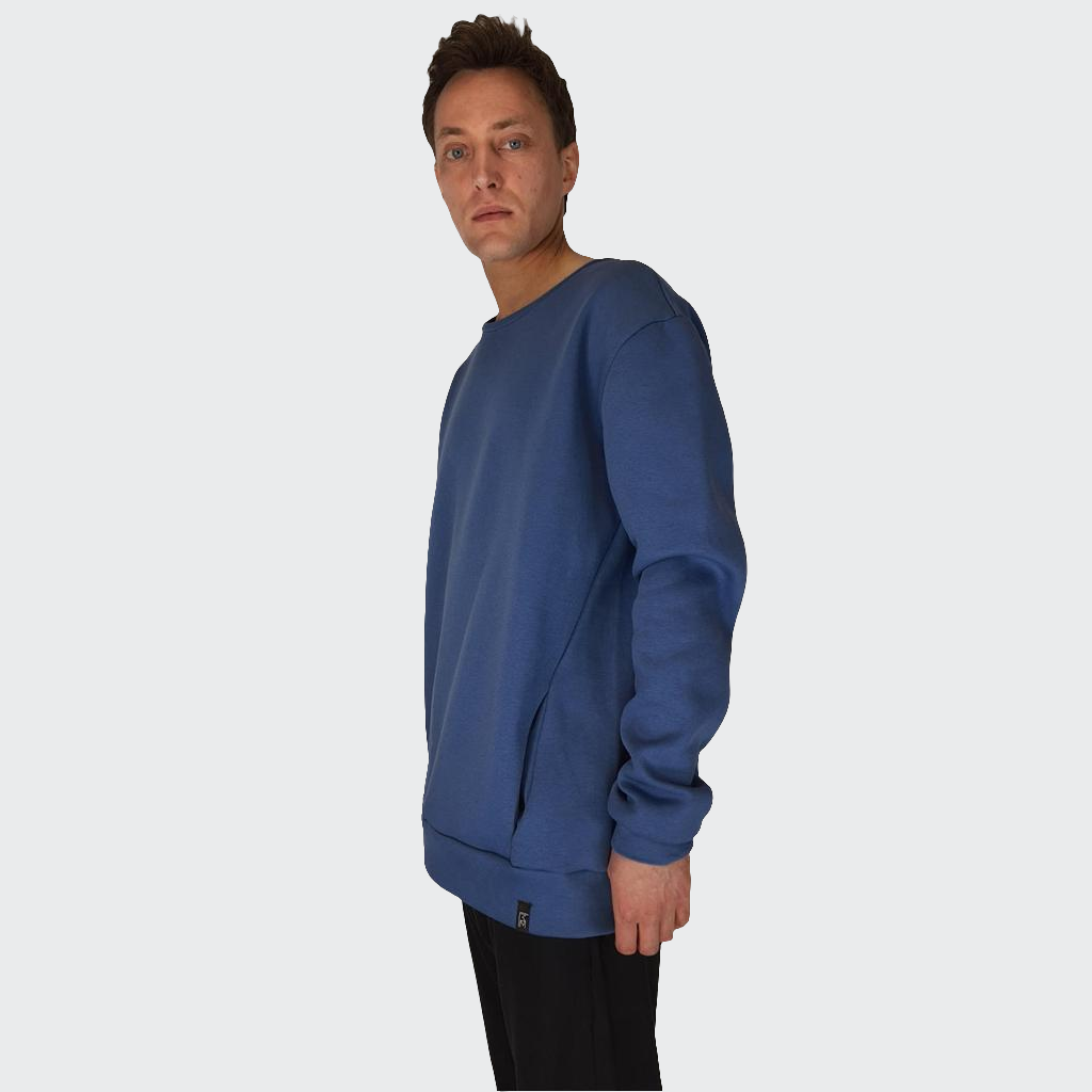 Pullover BÜNDCHEN Heavy Sweat blau