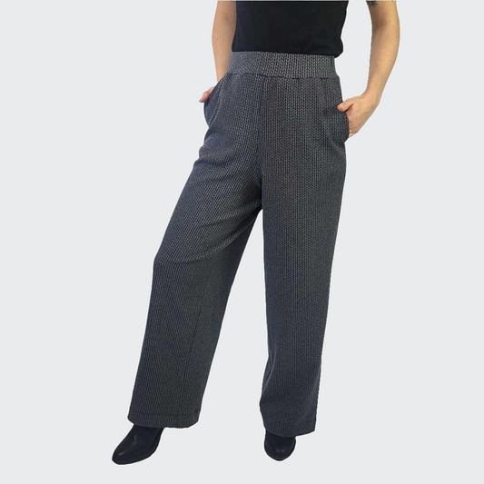 Hose WIDE Struktur dunkelgrau