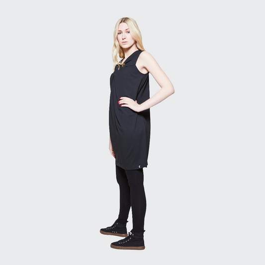 Kleid KNOTEN Jersey schwarz