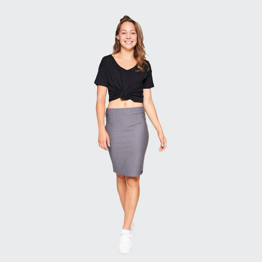 Minirock DENIM STRETCH grau