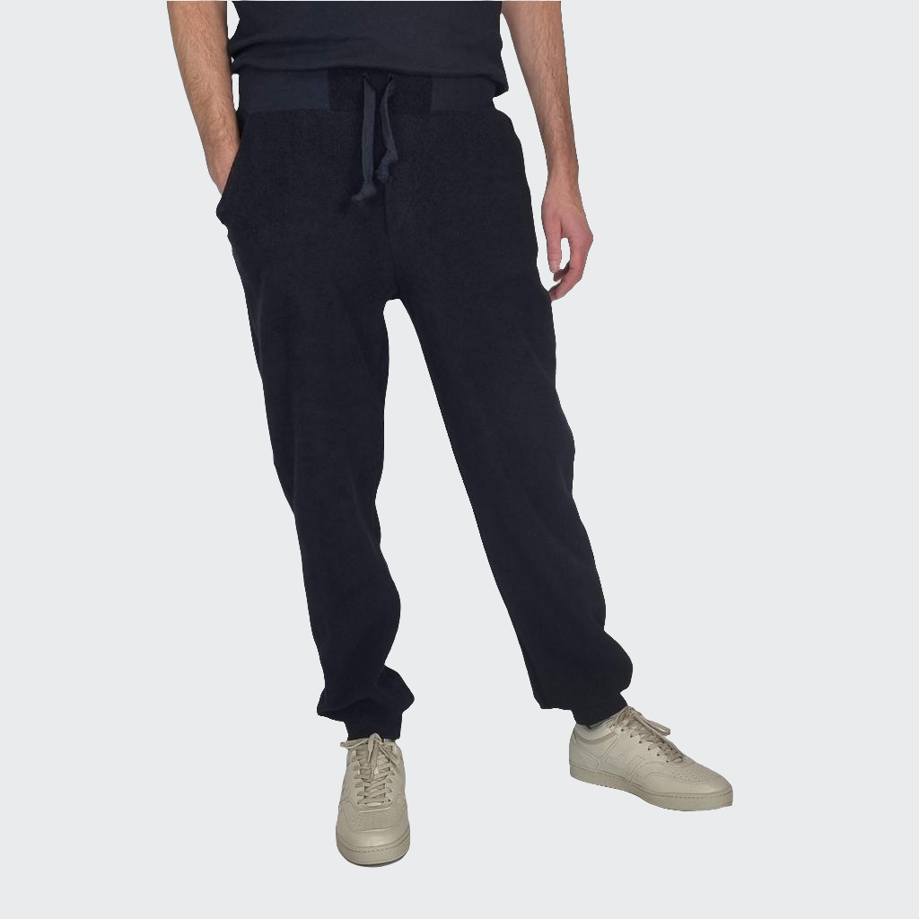 Jogginghose REGULAR Plüsch schwarz