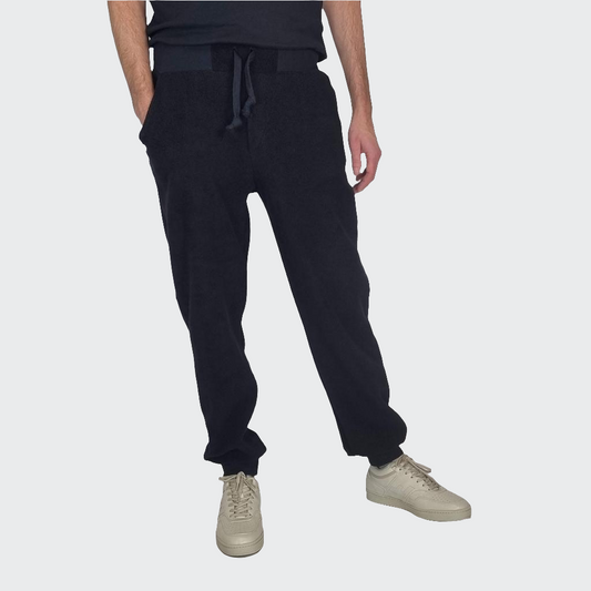 Jogginghose REGULAR Plüsch schwarz