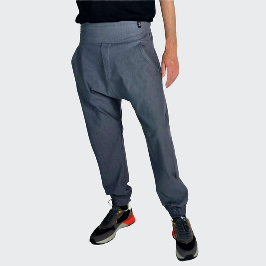 Hose BAGGY Denim Stretch grau